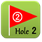 座間ゴルフコースのホール紹介用メニューロゴ-Hole2