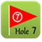 座間ゴルフコースのホール紹介用メニューロゴ-Hole7